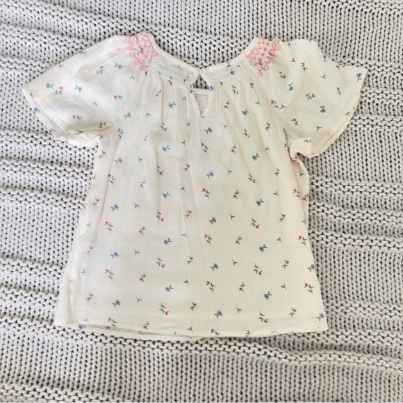 NWOT Old Navy Cream Kids Shirt with Pink and Blue Accents Size M (8) - Picture 5 of 5